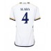 Real Madrid David Alaba #4 Dámské Domácí Dres 2023-24 Krátkým Rukávem